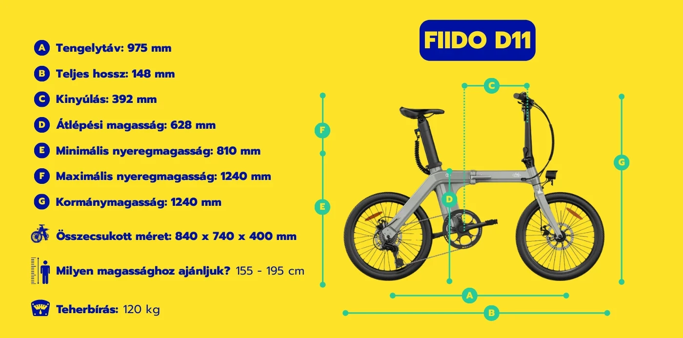 FIIDO D11 2025 mérettáblázat
